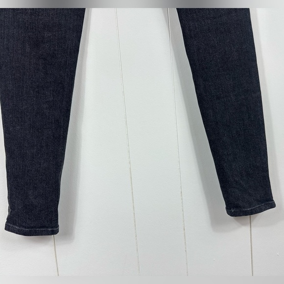 Frame Womens Sz 25 Le Skinny De Jeanne Stretch Black Dark Wash Denim Jeans - Picture 6 of 12